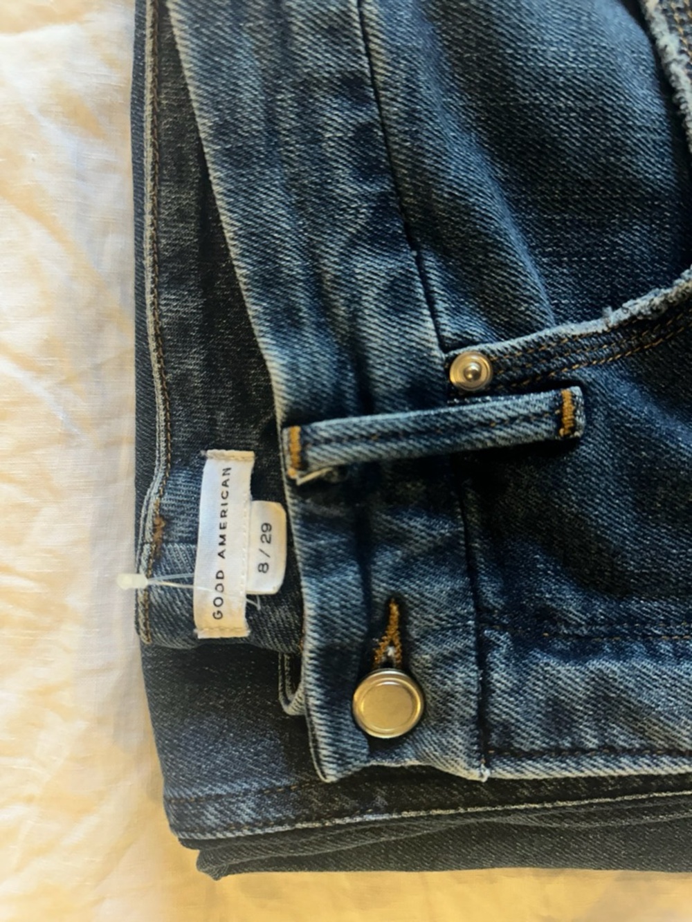 Good American Good Skate High Waist Wide Leg Jeans – Size 8 – Blue 383 - Picture 12 of 12